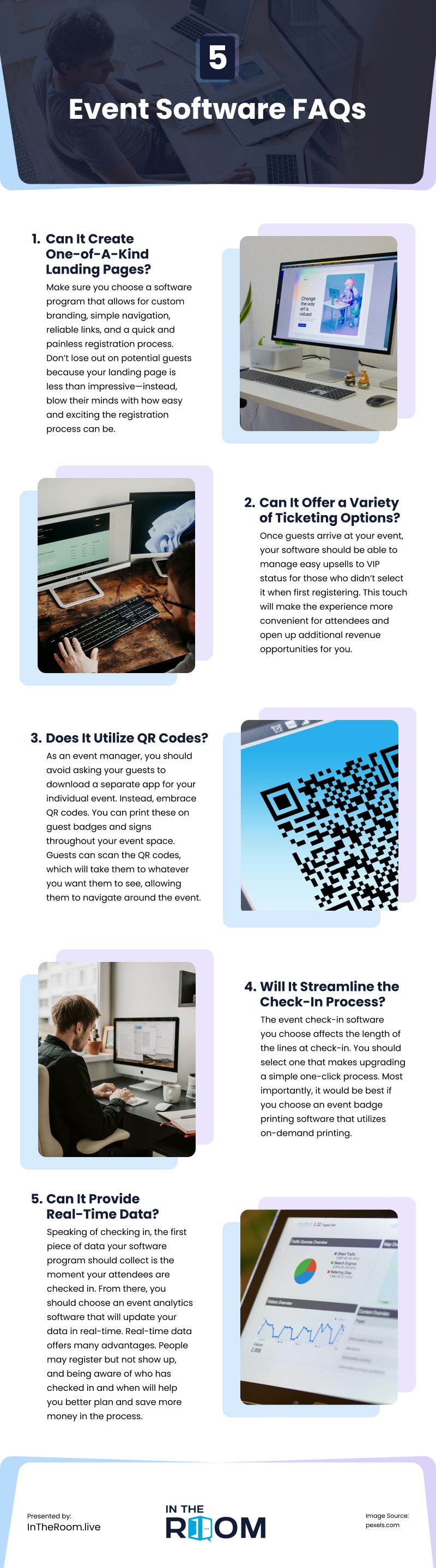 5 Event Software FAQs Infographic