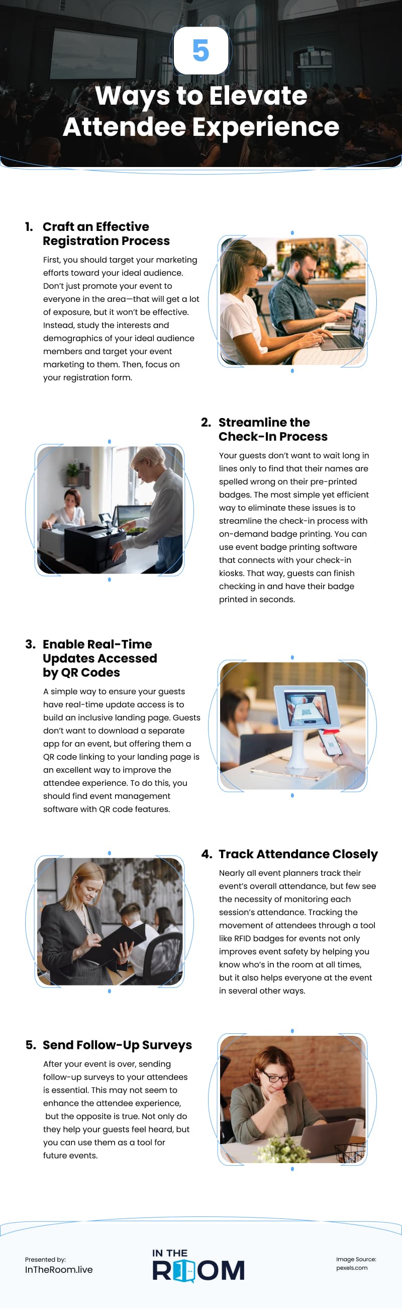 5 Ways to Elevate Attendee Experience Infographic