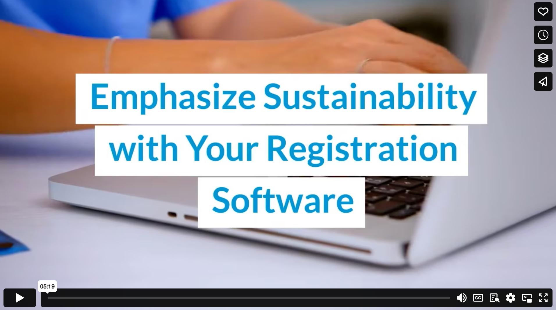 Emphasize Sustainability with Your Registration Software