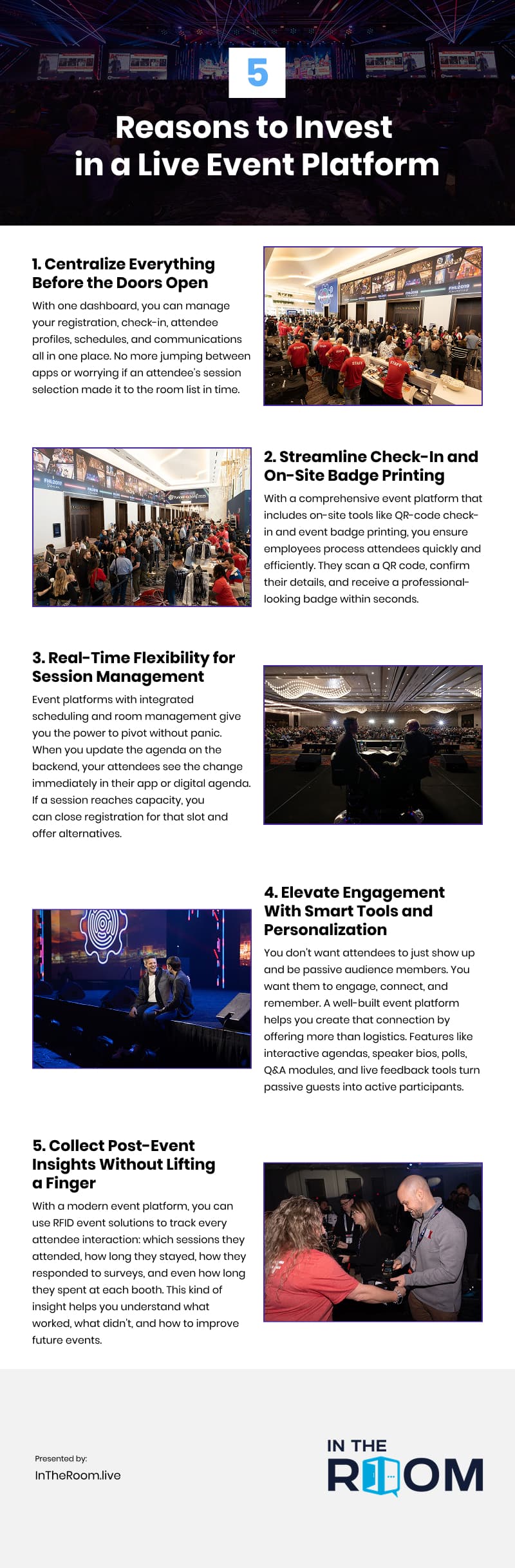 5 Reasons to Invest in a Live Event Platform Infographic